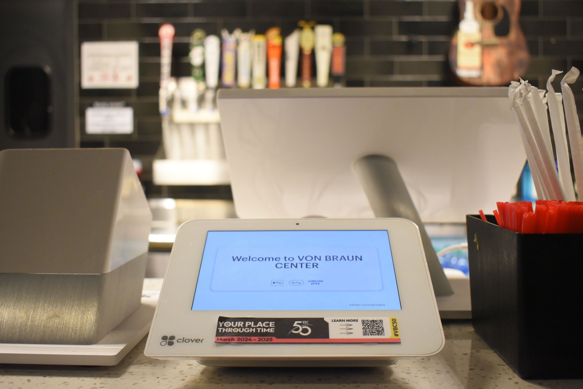 Photo of point of sale system at bar in VBC Mars Music Hall