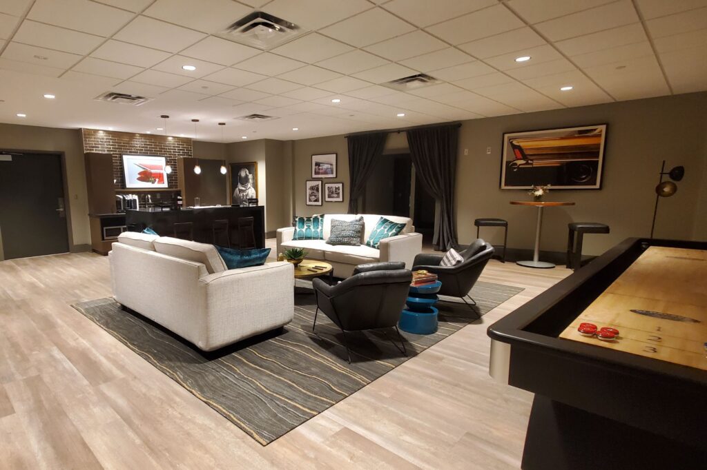 Photo of newly renovated backstage area of VBC Propst Arena