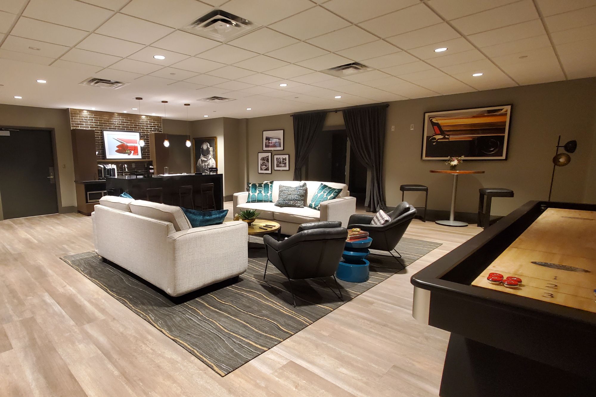 Photo of newly renovated backstage area of VBC Propst Arena