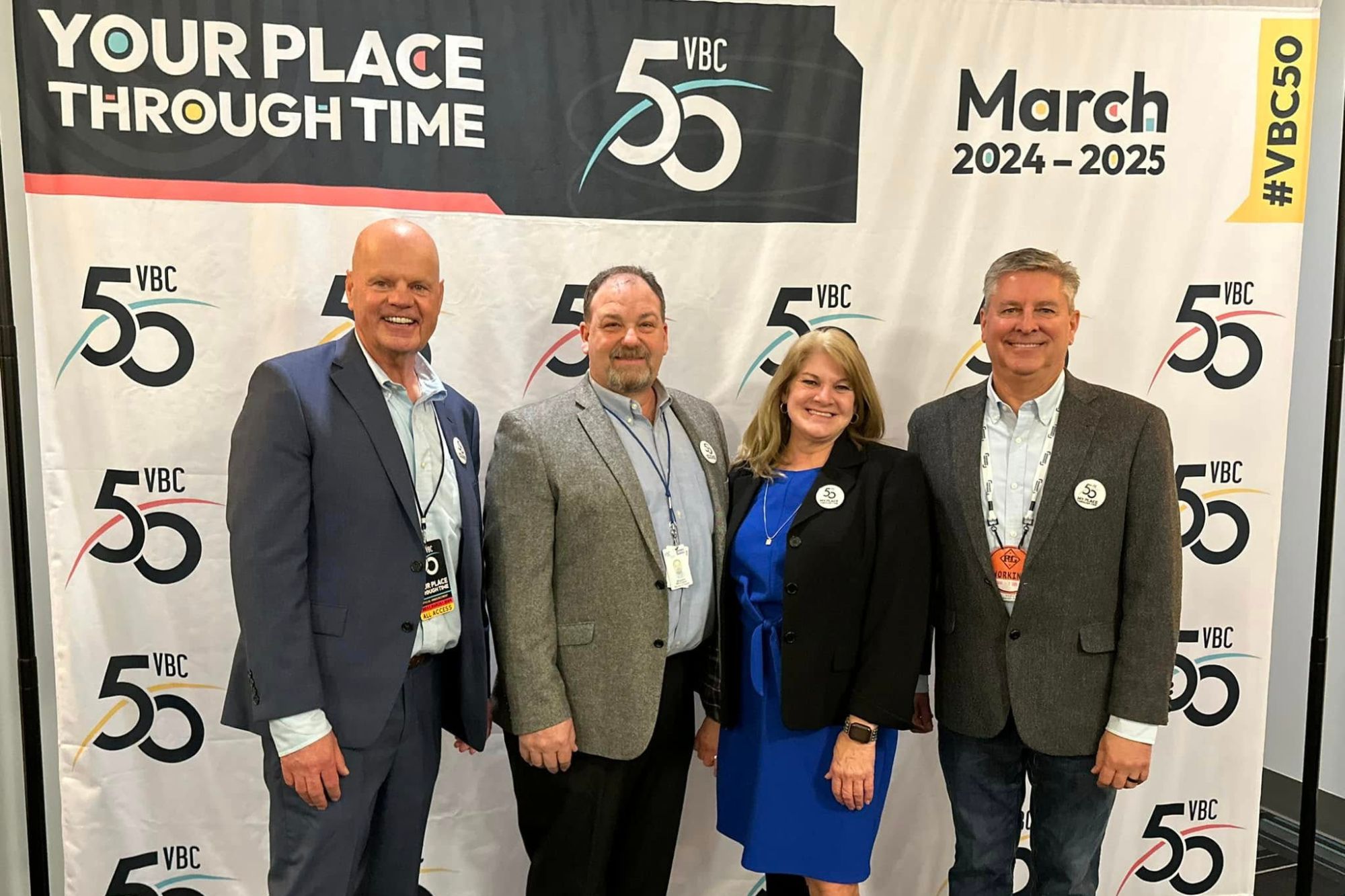 Photo of VBC staff at 50th kick-off event