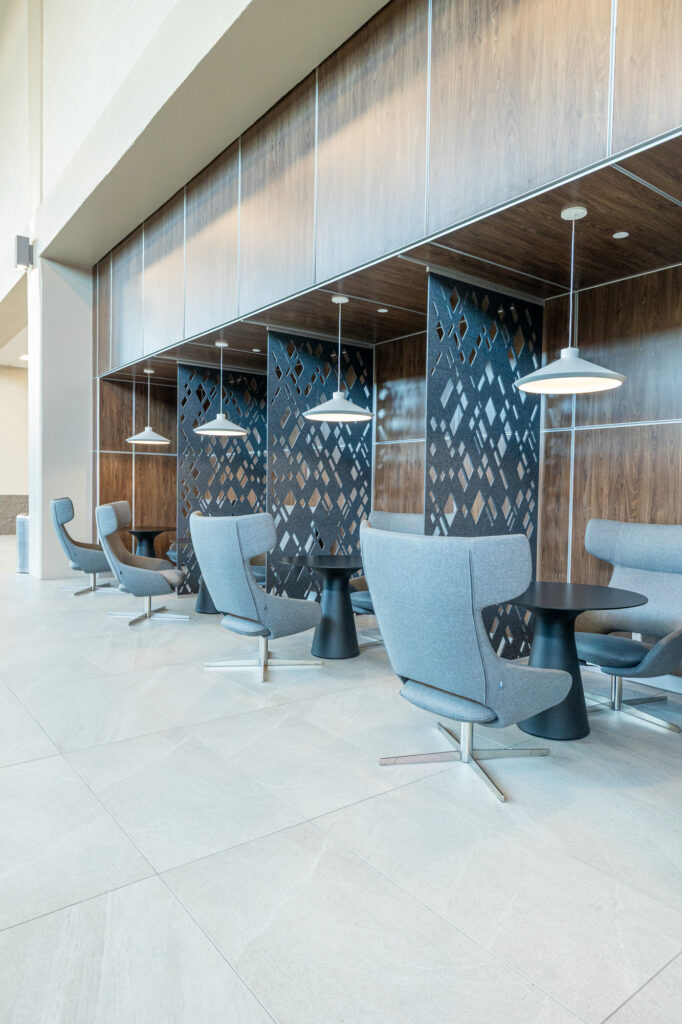 Image of secluded spaces in South Hall used for a private working station