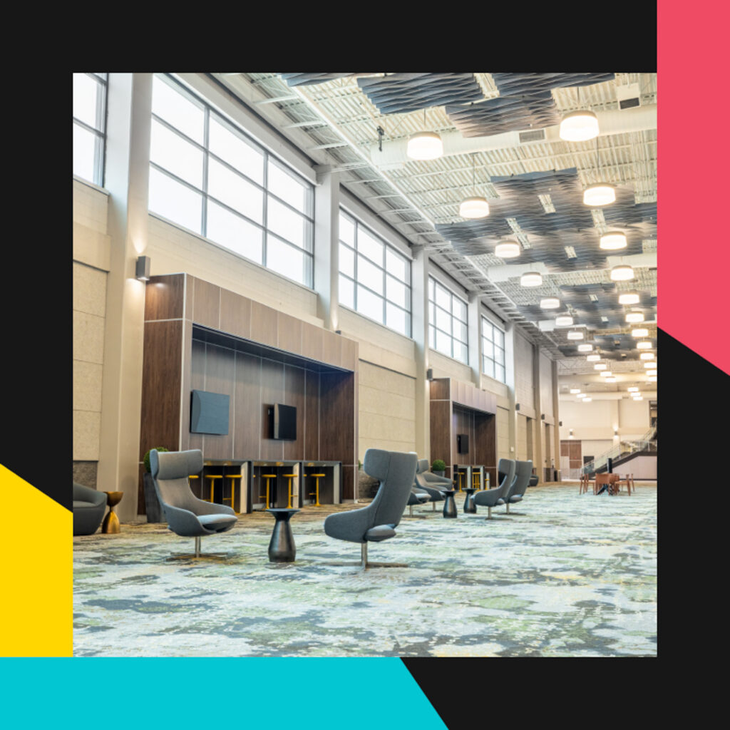 Photo of South Hall pre-function after renovation