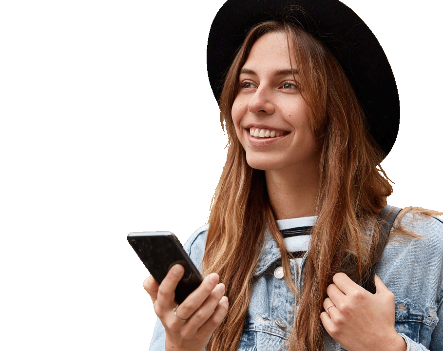 Image of a woman speaking on her cellphone