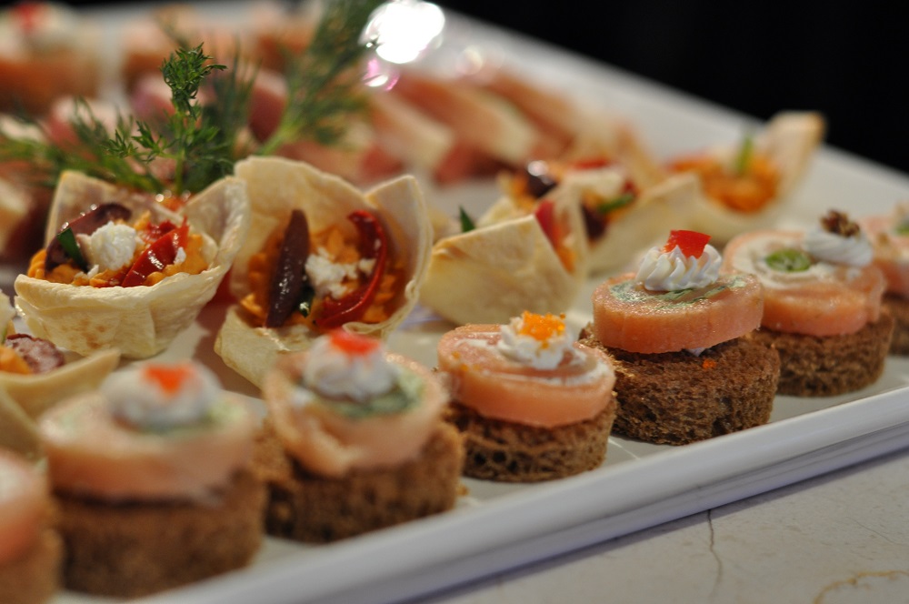 Photo of hors d'oeuvres at wedding reception