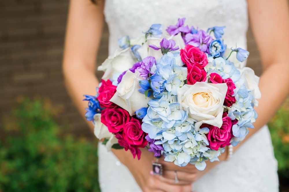Photo of wedding bouquet of bride getting married at the VBC