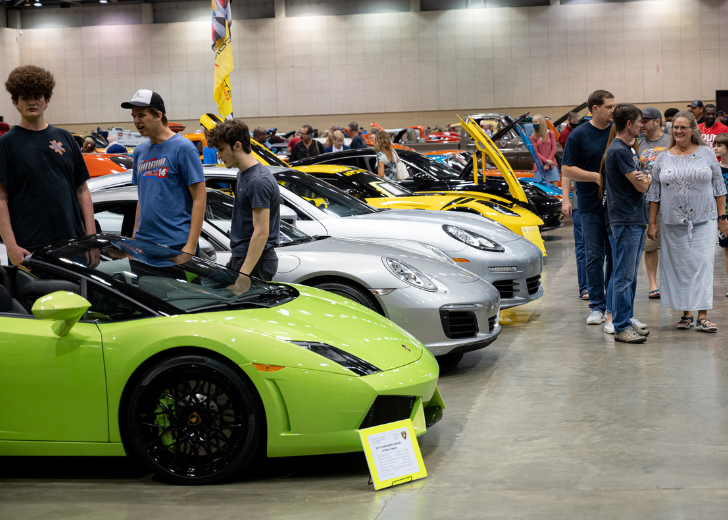 Photo of cars from the Rocket City Octane Auto Show