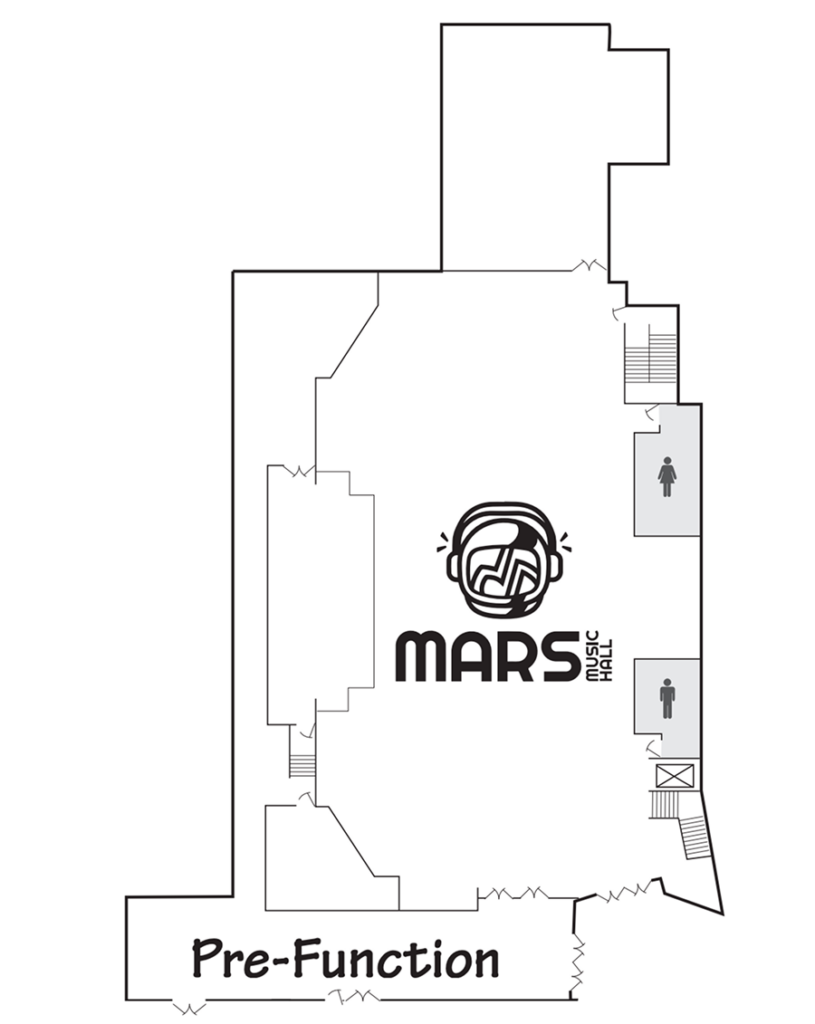 Image of VBC Mars Music Hall room diagram