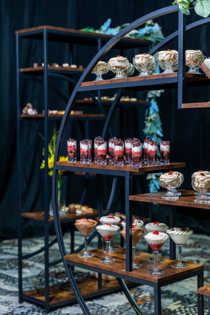 Photo of elegant dessert setup in VBC East Hall
