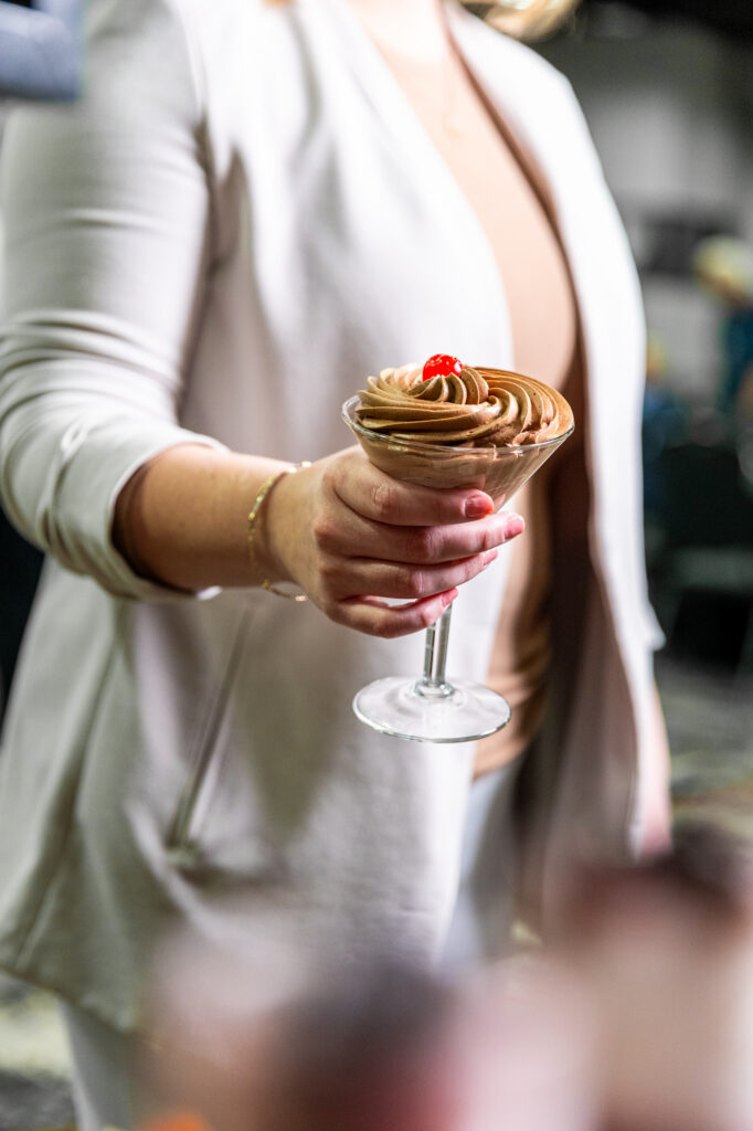Photo of a chocolate martini dessert