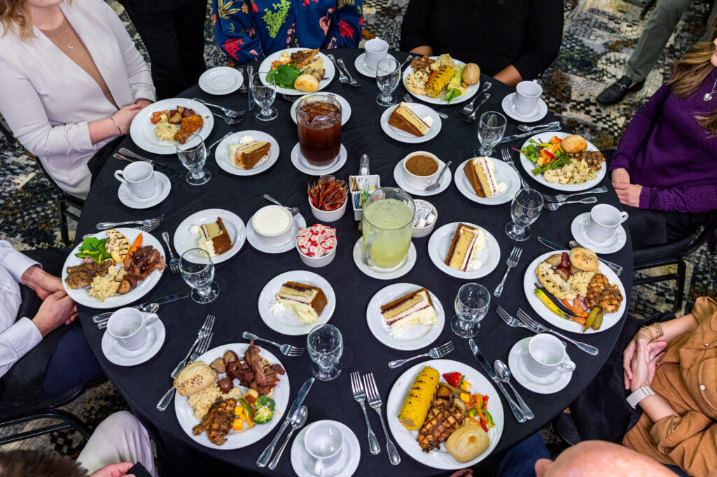 Photo showing a VBC Plated Meal Setup