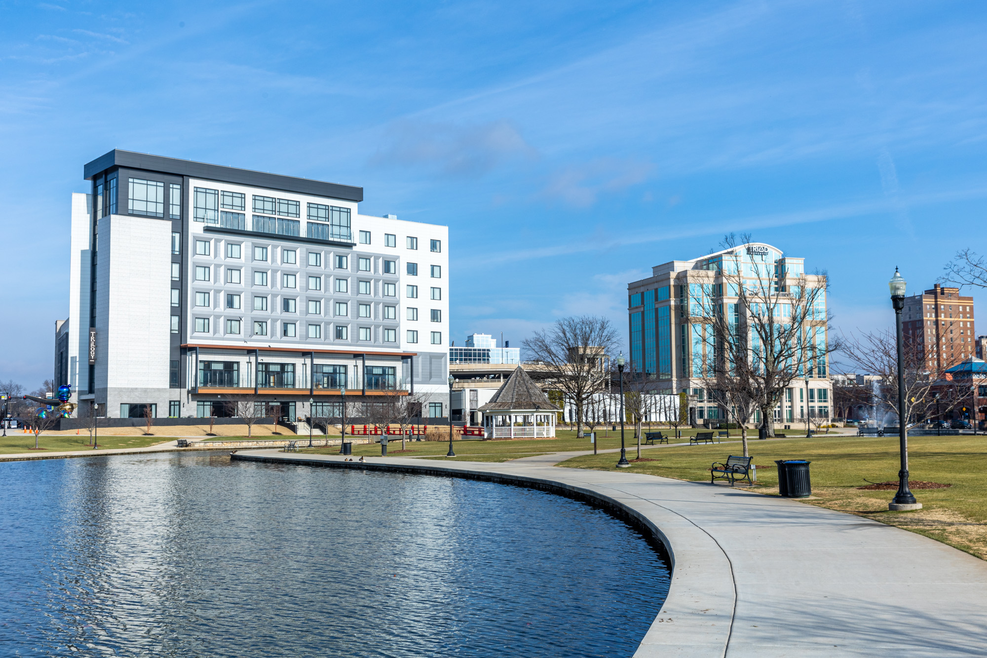 Photo of building surrounding Big Spring Park