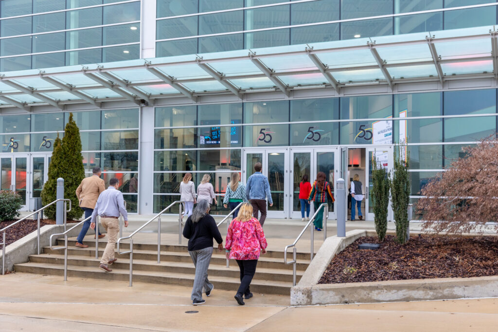 Photo of guests entering VBC Propst Arena