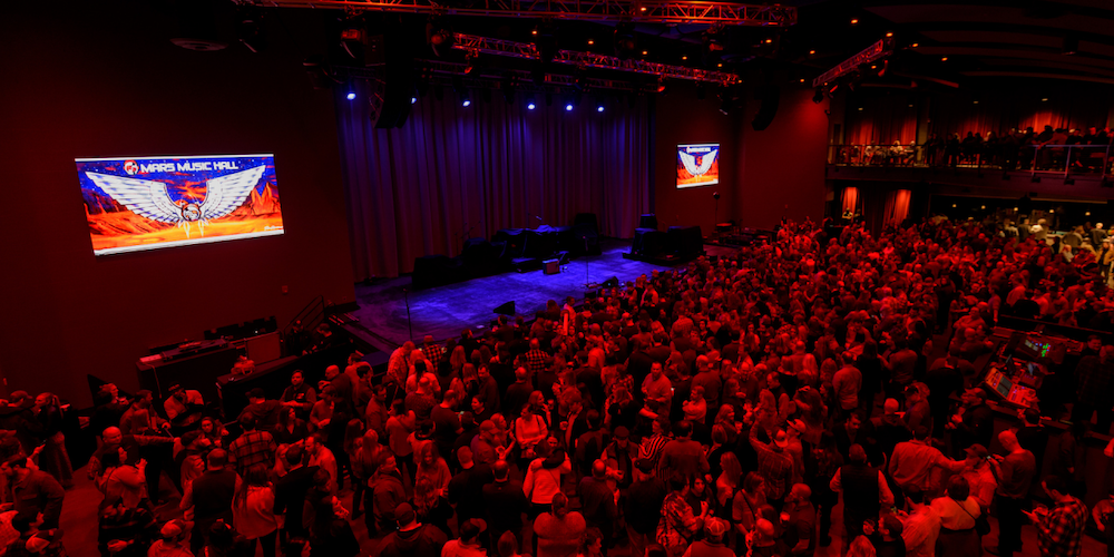 Photo of opening night inside VBC Mars Music Hall