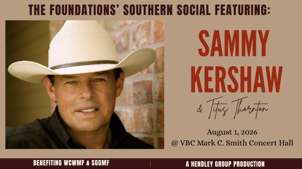 Event Graphic for the 2026 Southern Social featuring Sammy Kershaw