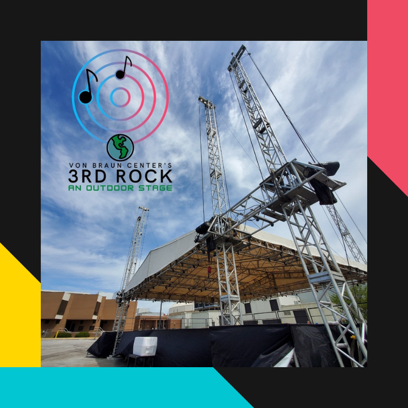 Photo of VBC's outdoor stage during COVID called 3rd Rock