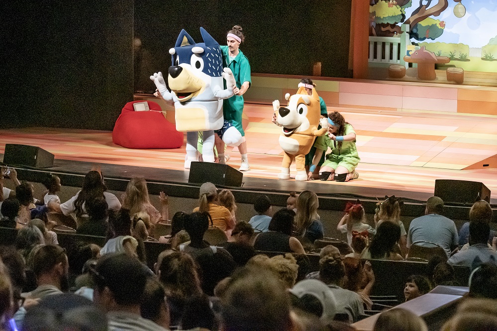 Photo of Bluey Live performance in the VBC Mark C. Smith Concert Hall