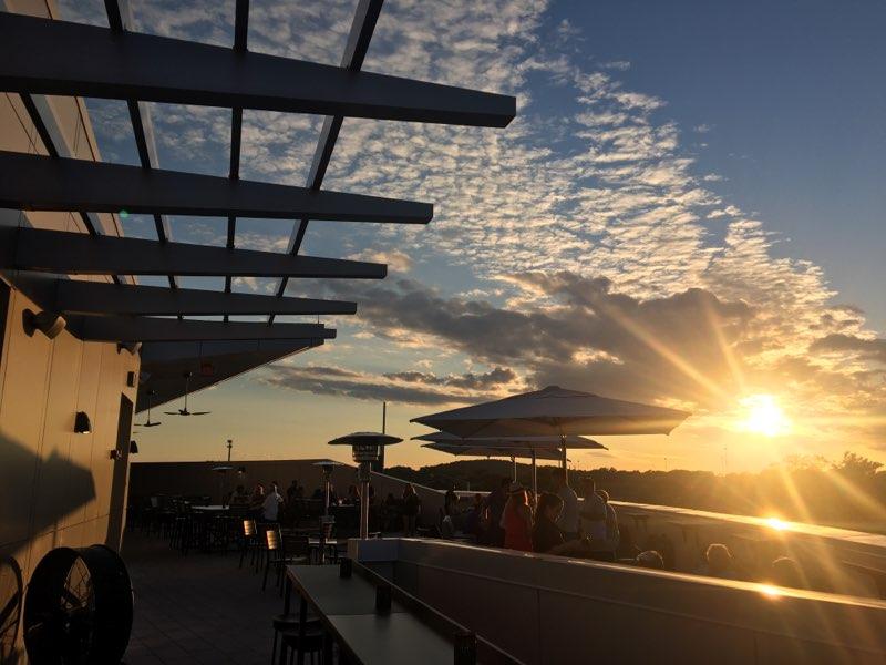Photo of Rhythm On Monroe's Rooftop Bar overlooking the sunset
