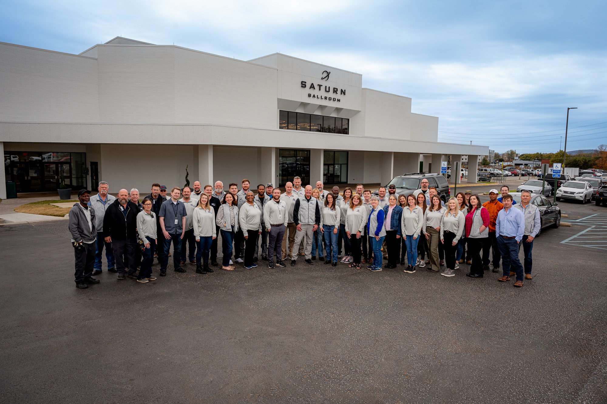 Photo of VBC Staff standing in front of Saturn Ballroom