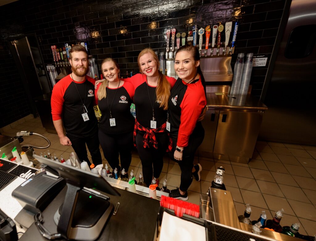 Photo of bartenders in VBC Mars Music Hall