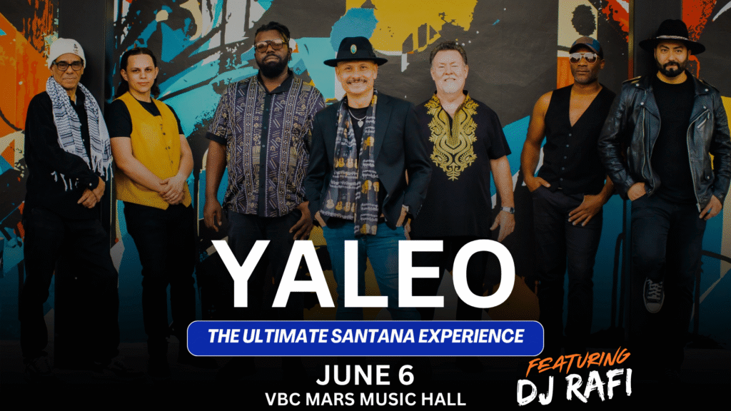 Event Graphic for the ultimate Santana Experience