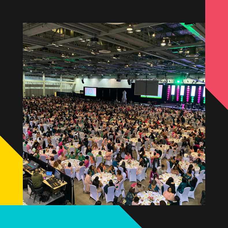 Photo of VBC South Hall during AKA's dinner