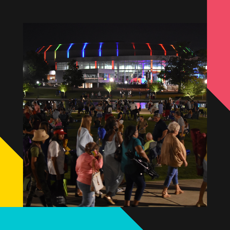 Photo of Propst Arena exterior LED lighting