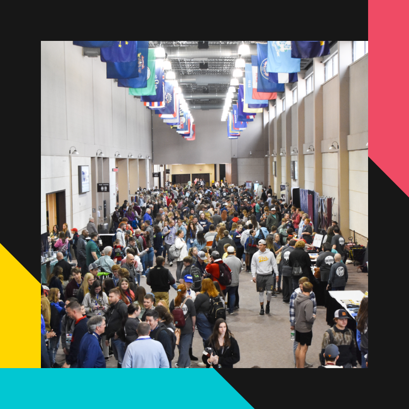 Photo of event in VBC South Hall before renovation