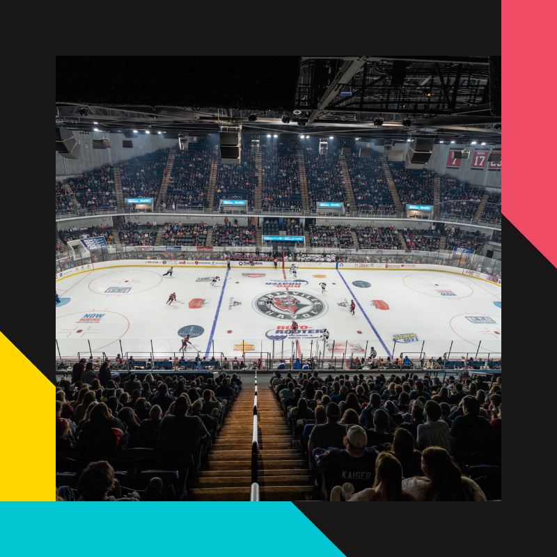 Photo of Huntsville Havoc hockey game inside VBC Propst Arena