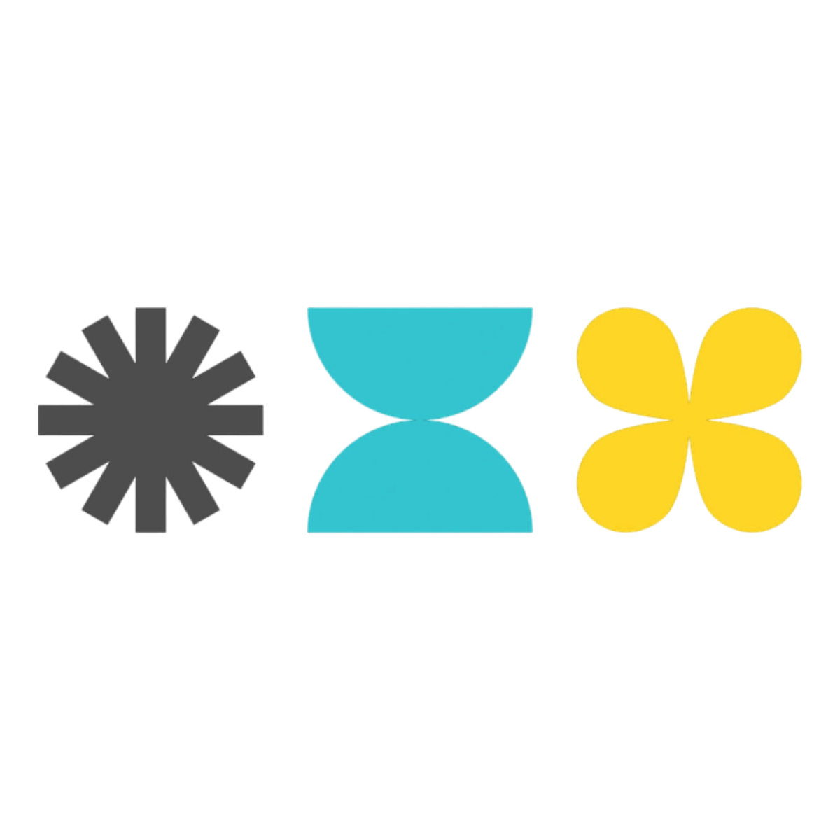 gray, blue and yellow icons