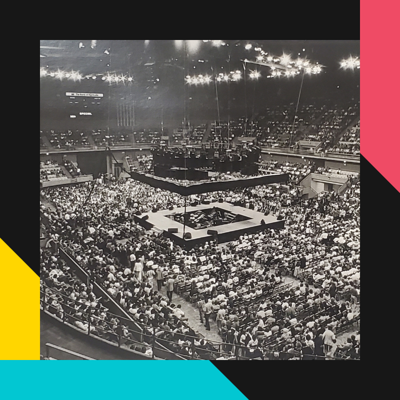 Photo of The Jackson Five concert inside the VBCC arena