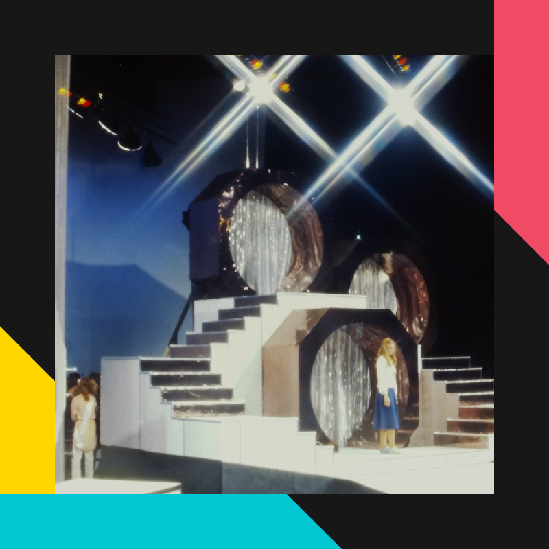 Photo of Miss America World Pageant setup inside VBCC concert hall