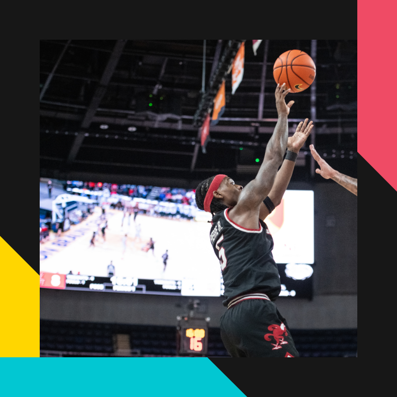 Photo of new digital scoreboard during men's Conference USA championship