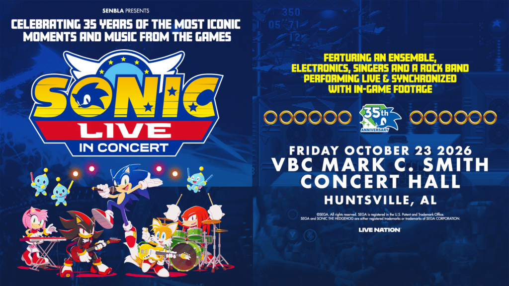 Event Graphic for Sonic in Concert