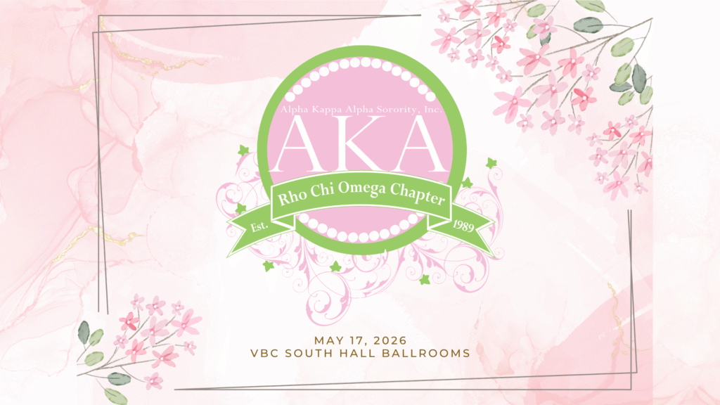 Event graphic for Rho Chi Omega Chapter of AKA