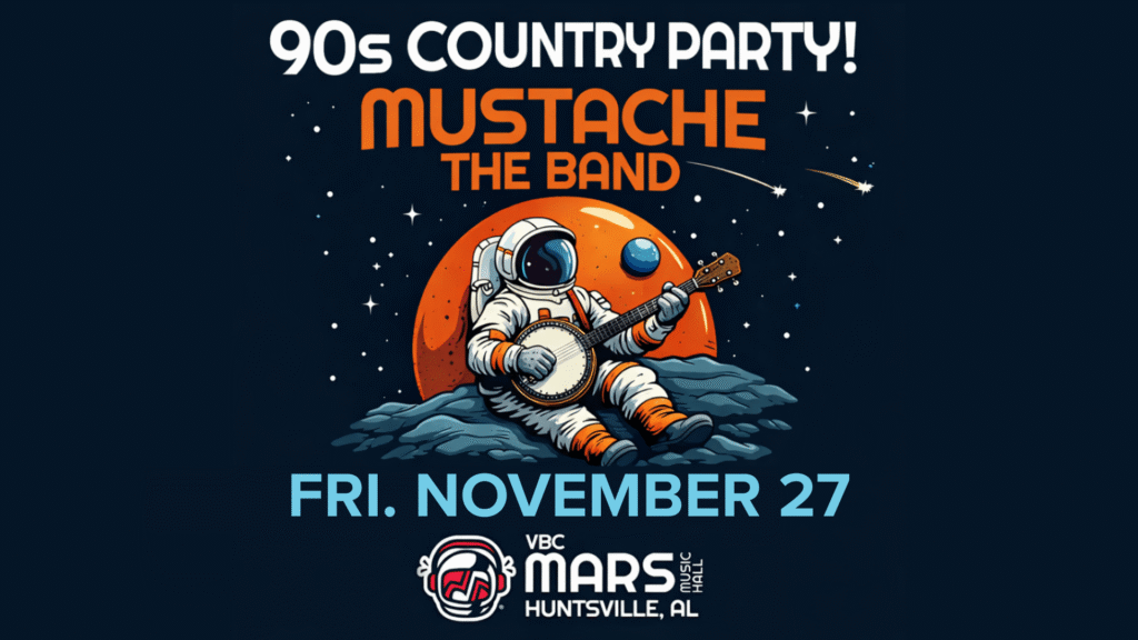 Event Graphic for Mustache the Band