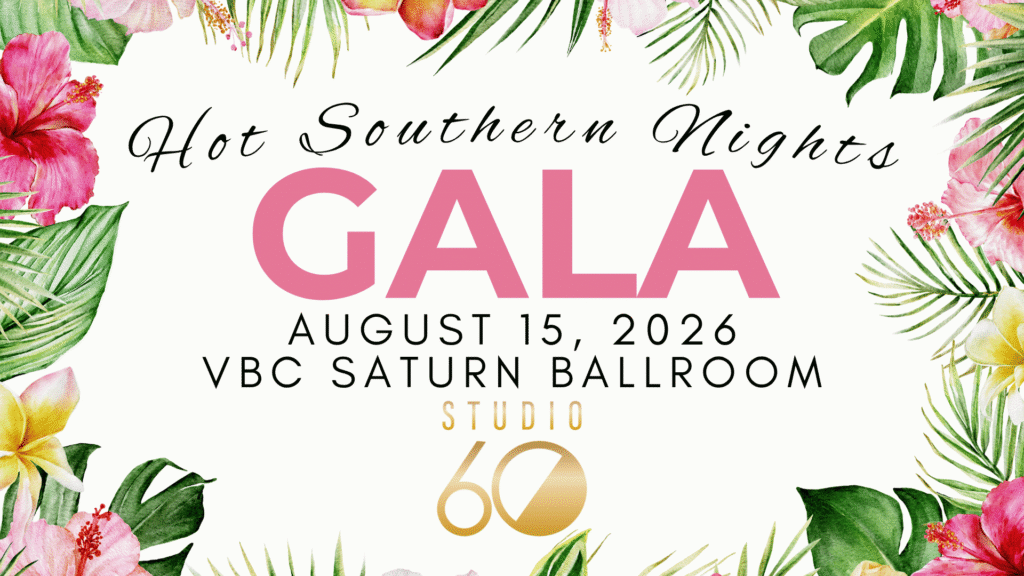 Event Graphic for Studio 60's Hot Southern Nights Gala