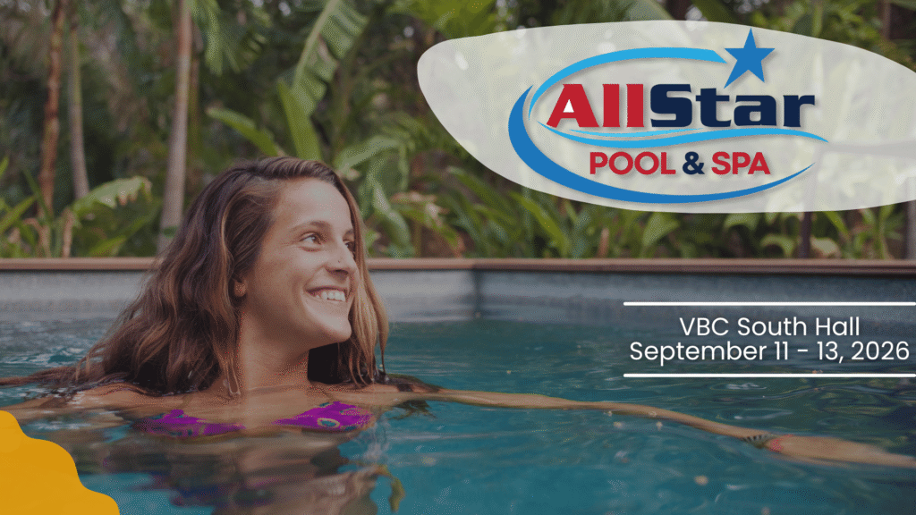 Event Graphic for All Star Pool & Spa Show