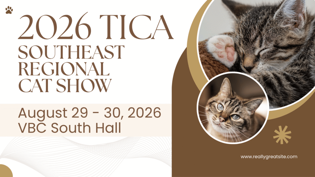 Event Graphic for TICA Regional Cat Show