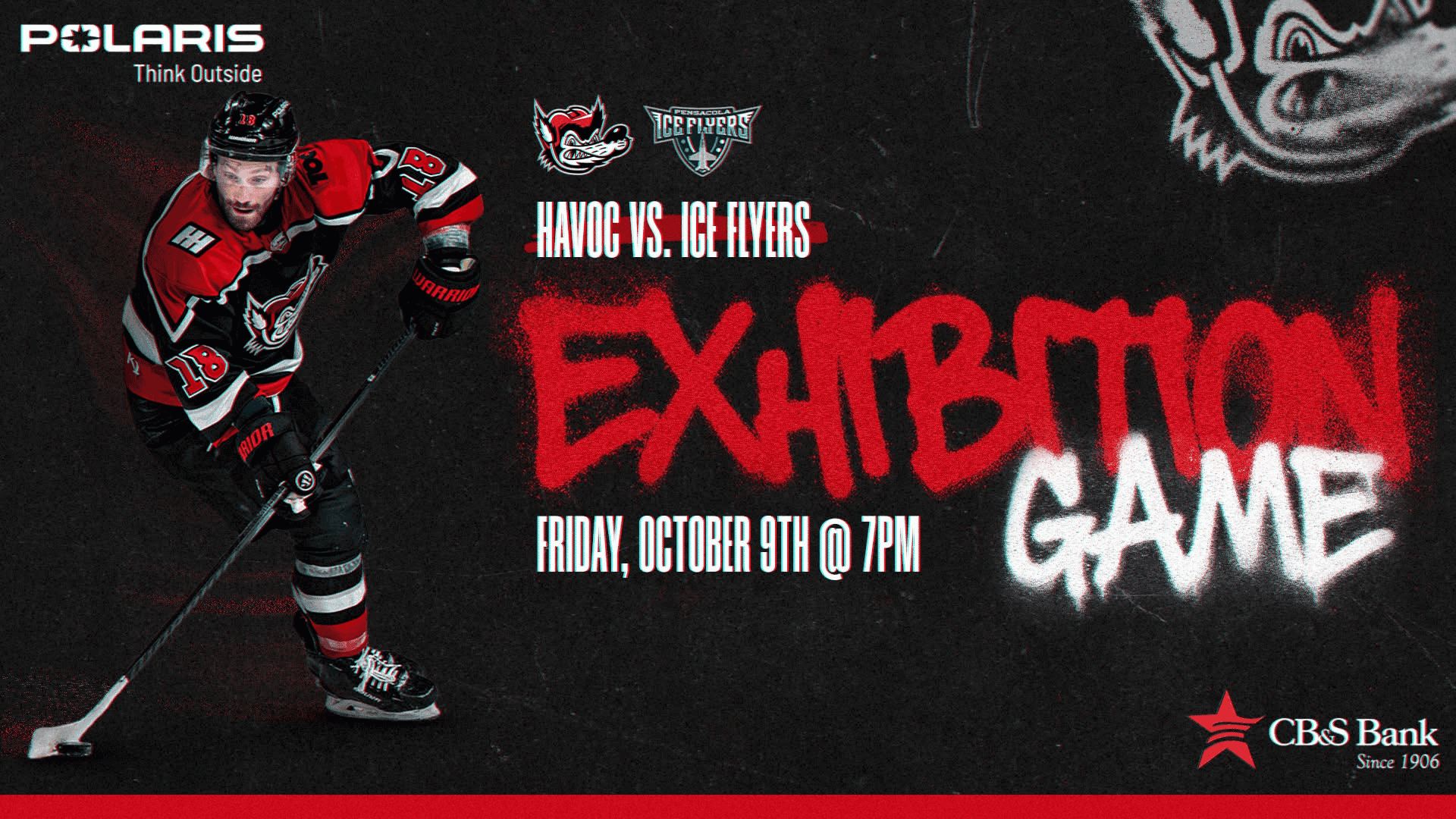 Huntsville Havoc vs. Pensacola Ice Flyers - Von Braun Center